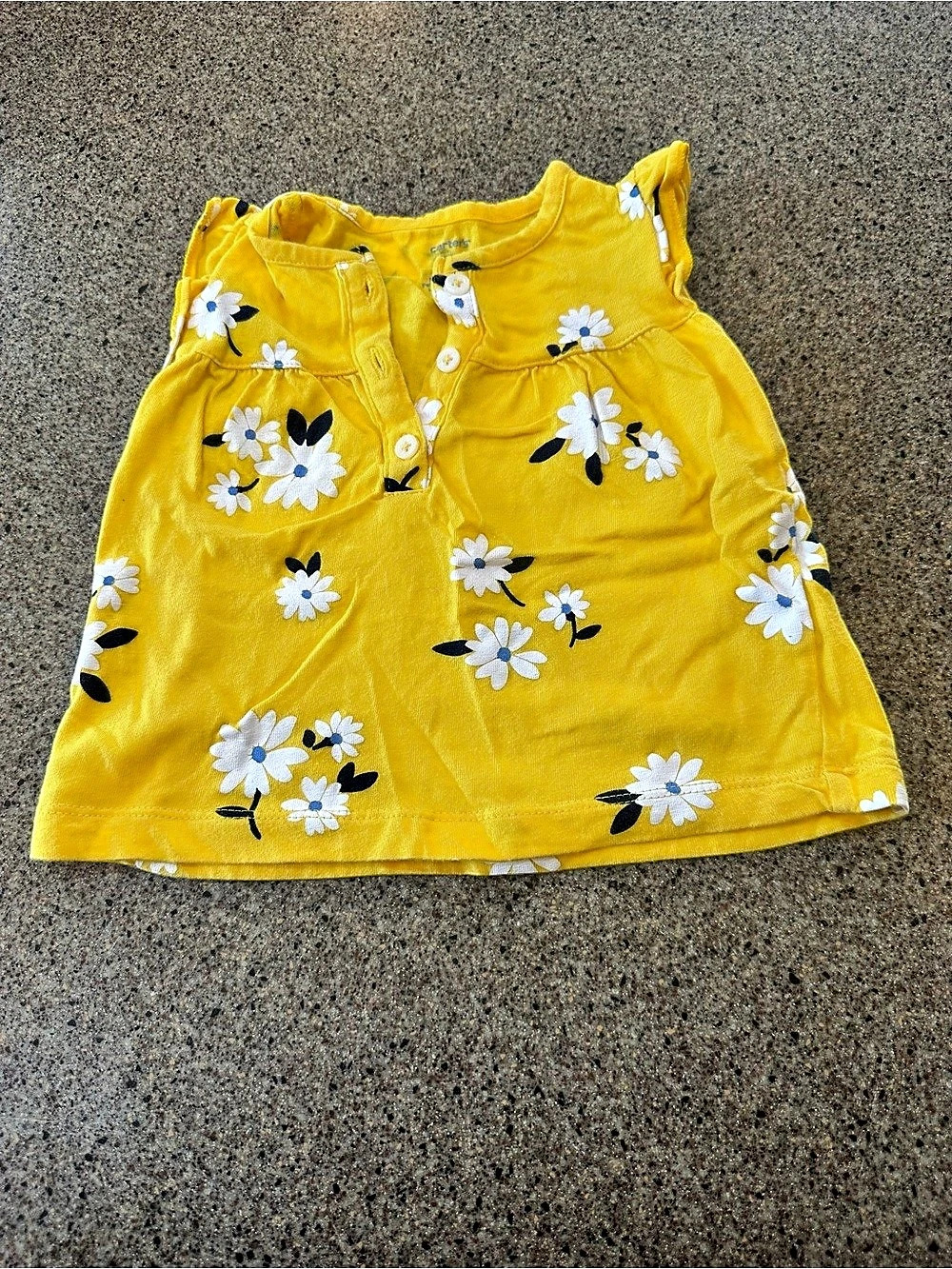 Girls Floral shirt Yellow Size 12 months